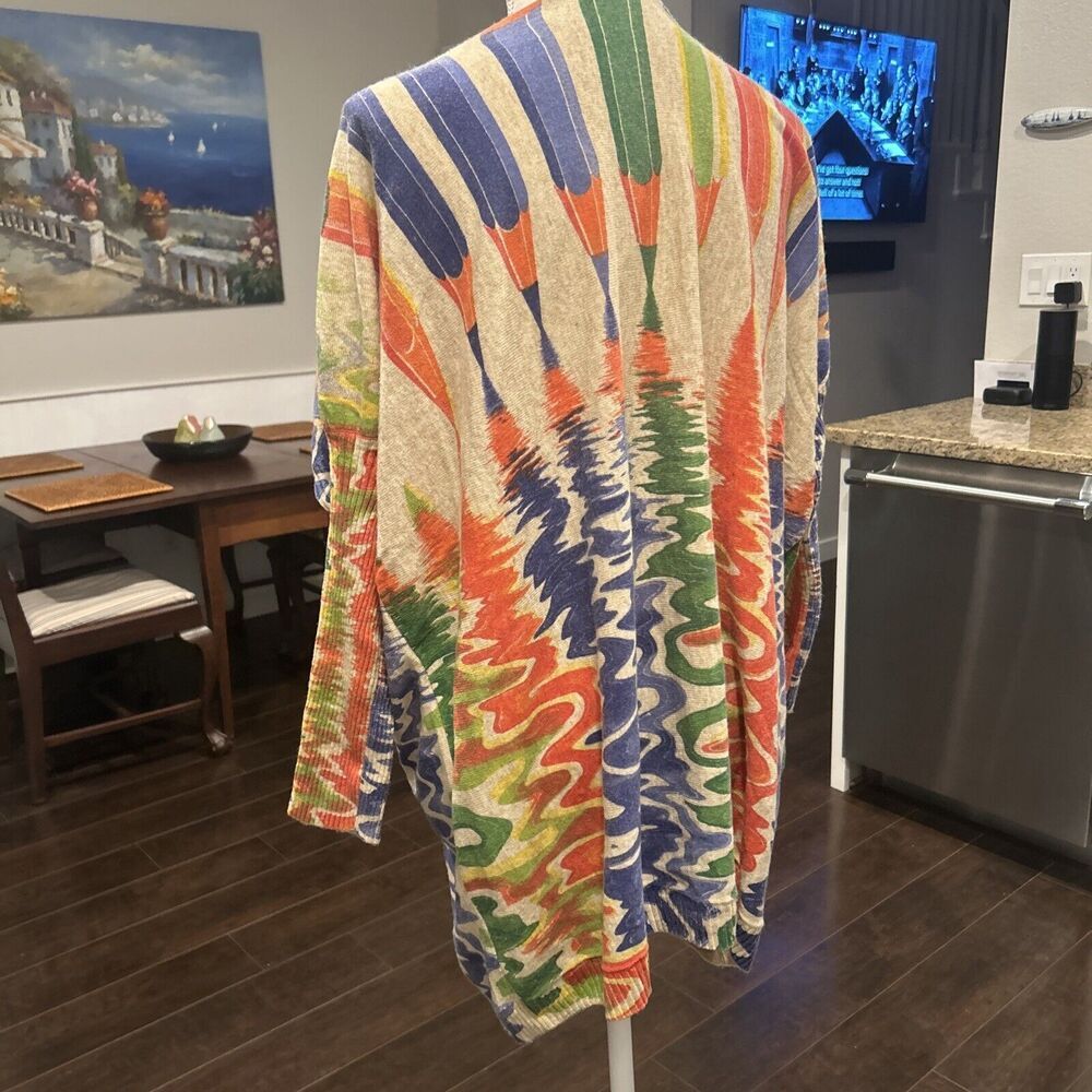 Maya Antonia Loose Sweater Dress Long Sleeve Pencil Medium Large Colorful - Picture 7 of 15